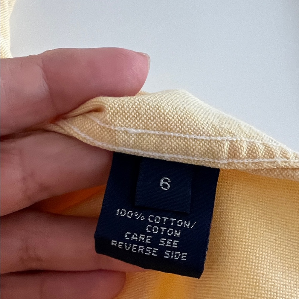 Polo by Ralph Lauren Yellow Button Down Shirt - Picture 4 of 7